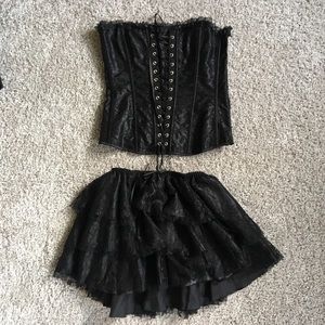 Matching corset & skirt
